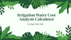 Irrigation Water Cost Analysis Calculator
