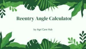 Reentry Angle Calculator