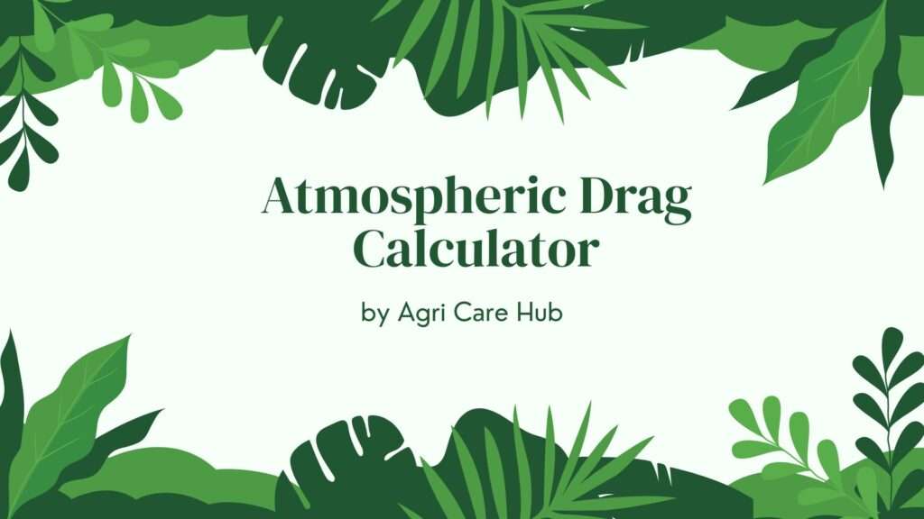 Atmospheric Drag Calculator