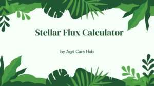 Stellar Flux Calculator