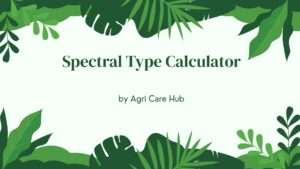 Spectral Type Calculator