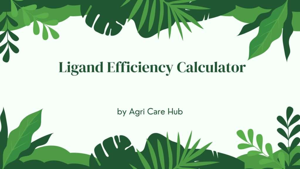 Ligand Efficiency Calculator