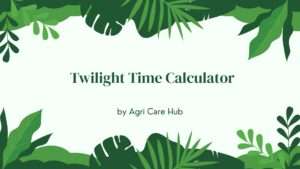 Twilight Time Calculator