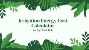 Irrigation Energy Cost Calculator