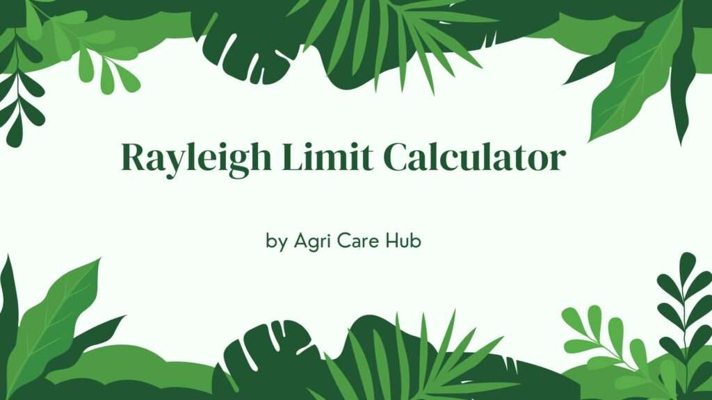 Rayleigh Limit Calculator