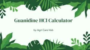 Guanidine HCl Calculator