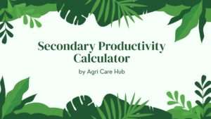 Secondary Productivity Calculator