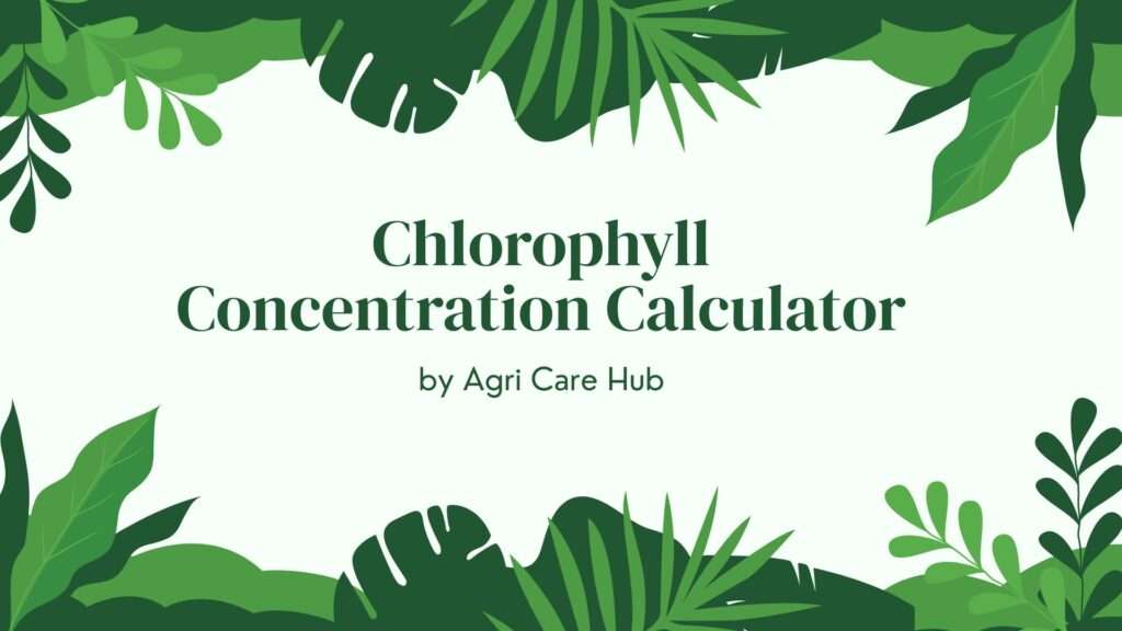 Chlorophyll Concentration Calculator