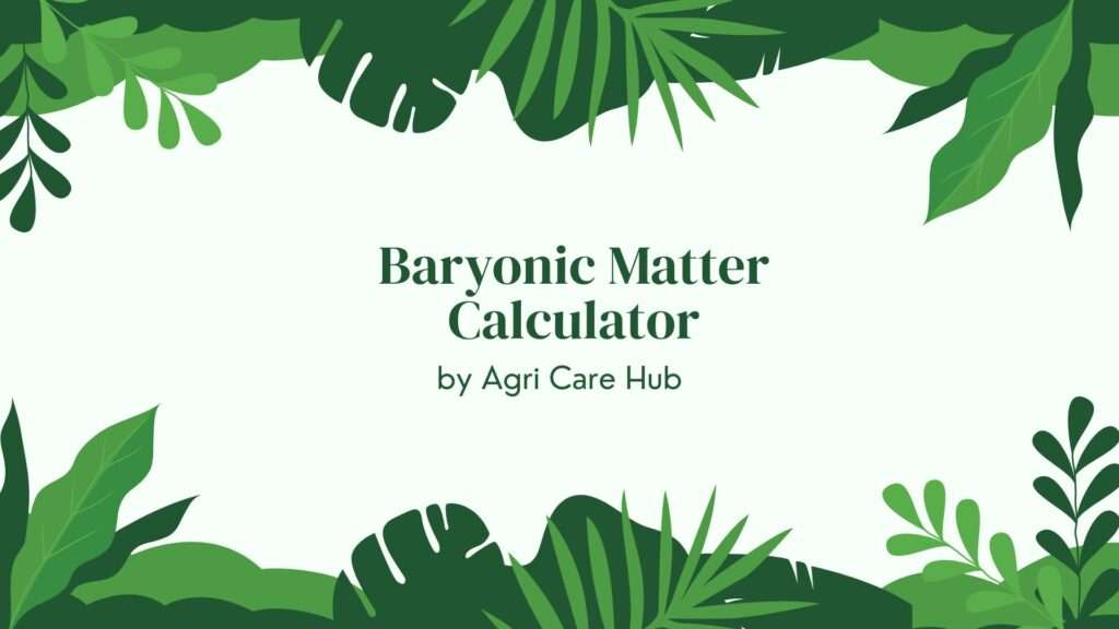 Baryonic Matter Calculator