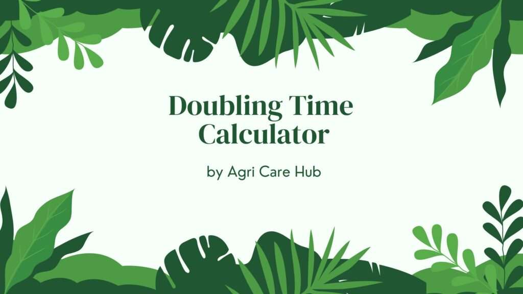 Doubling Time Calculator
