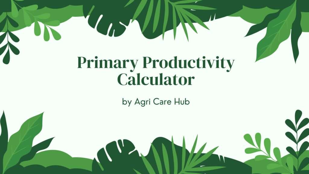 Primary Productivity Calculator
