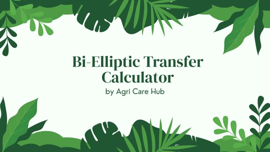 Bi-Elliptic Transfer Calculator