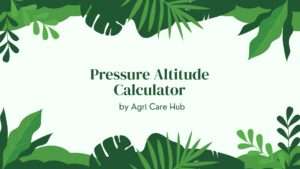 Pressure Altitude Calculator