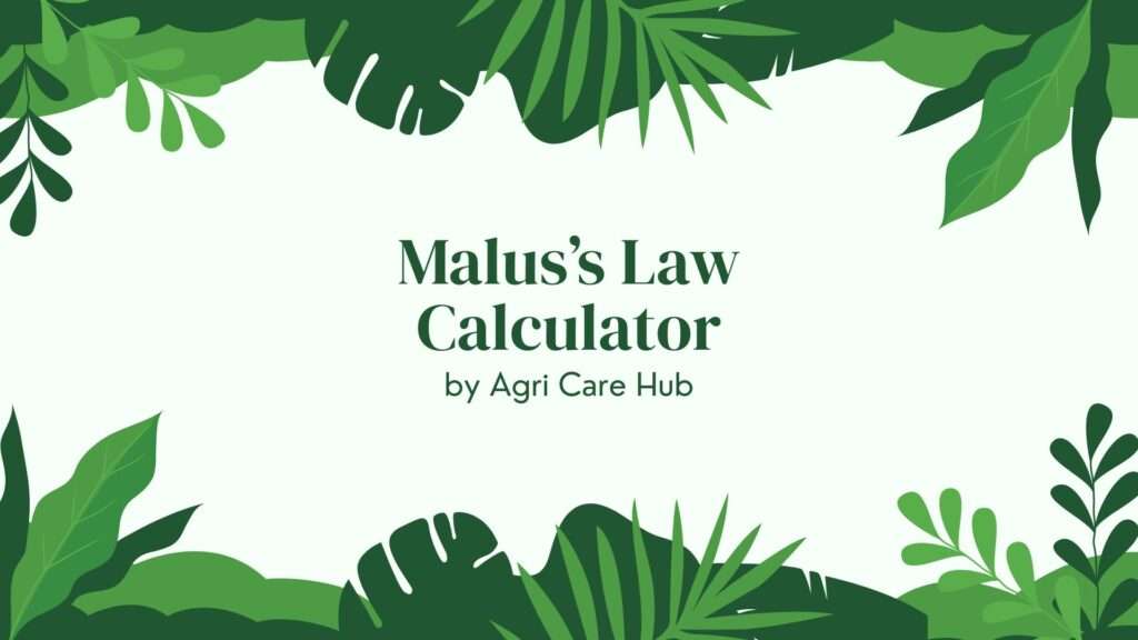 Malus’s Law Calculator