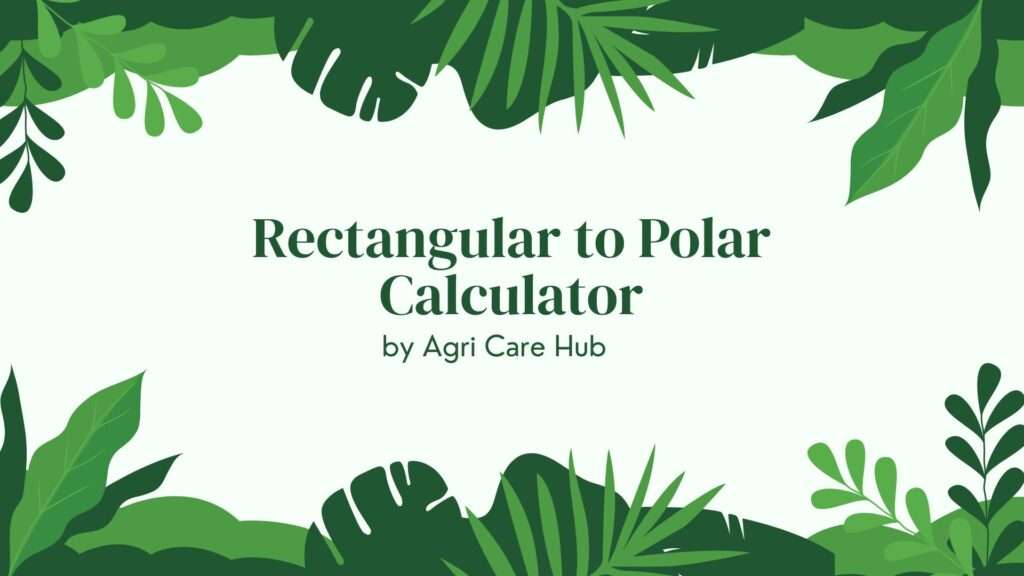 Rectangular to Polar Calculator