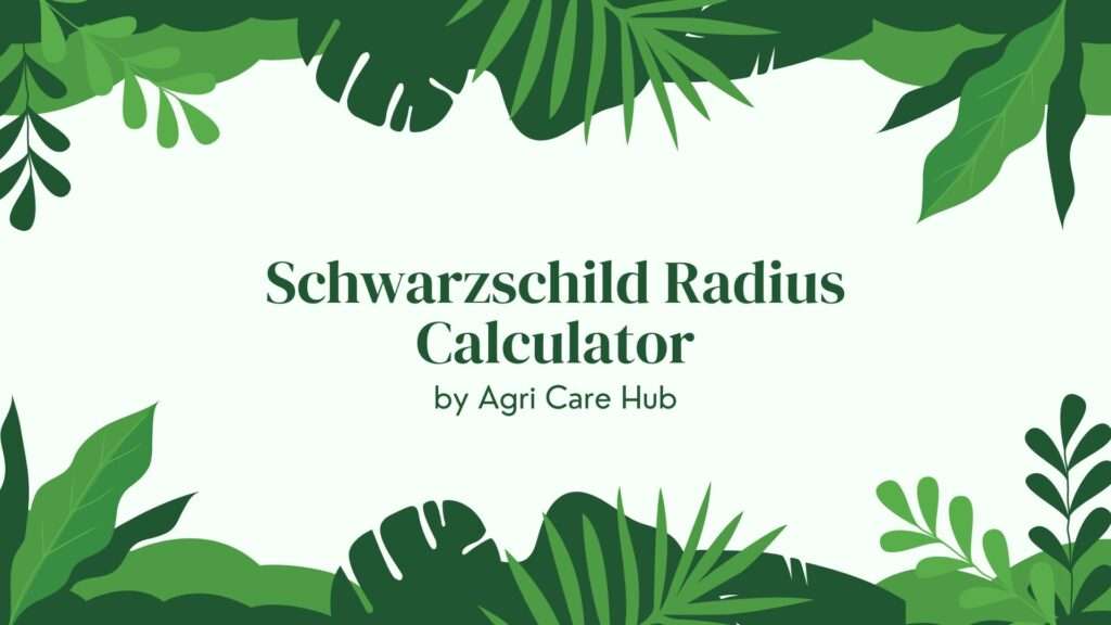 Schwarzschild Radius Calculator