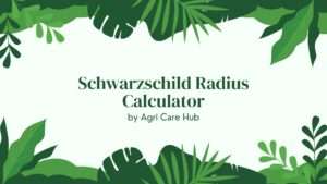 Schwarzschild Radius Calculator
