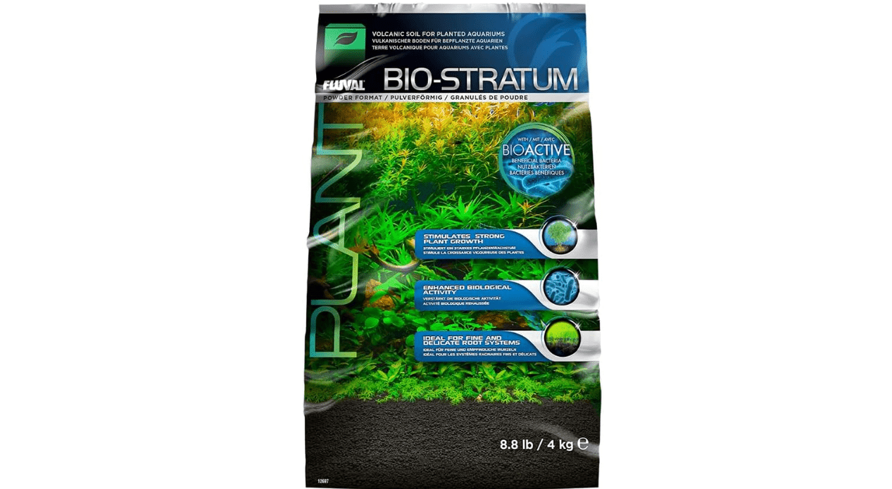 Fluval 12697 Natural Mineral-Rich Volcanic Soil Bio Stratum for Planted Tanks, 8.8 lbs. - Aquarium Substrate for Healthy Plant Development, Growth, and Color 