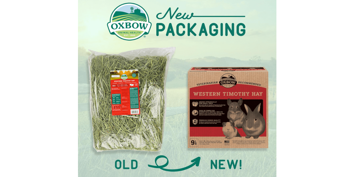 Oxbow Animal Health Western Timothy Hay, Guinea Pig Hay, Small Pet Bunny Supplies, All Natural Grass for Guinea Pig, Bunny, Chinchilla & Hamster, Oxbow Rabbit Supplies for Bunnies, 9 lb box 