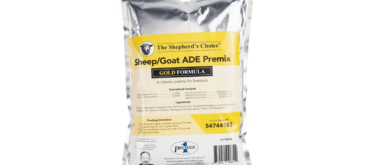 Premier 1 Shepherd's Choice® Sheep & Goat Vitamin ADE Premix - 1 lb Bag 