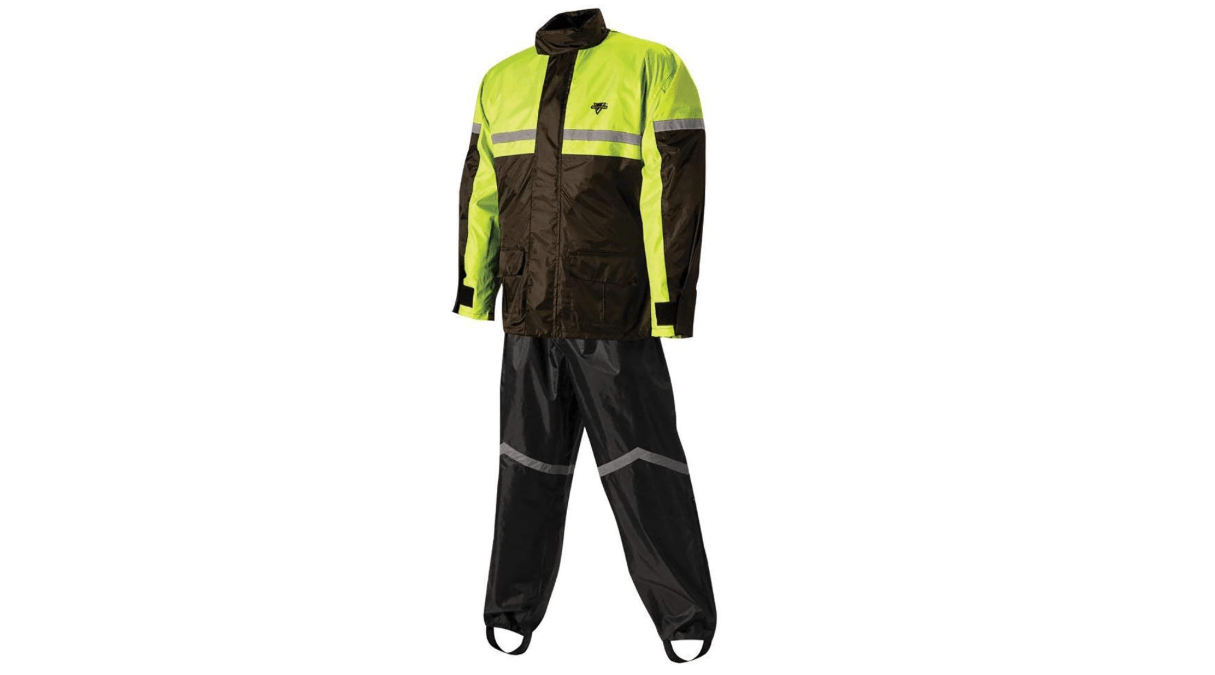 Nelson-Rigg SR-6000-HVY-04 Stormrider Rain Suit (Black/High Visibility Yellow, X-Large) 