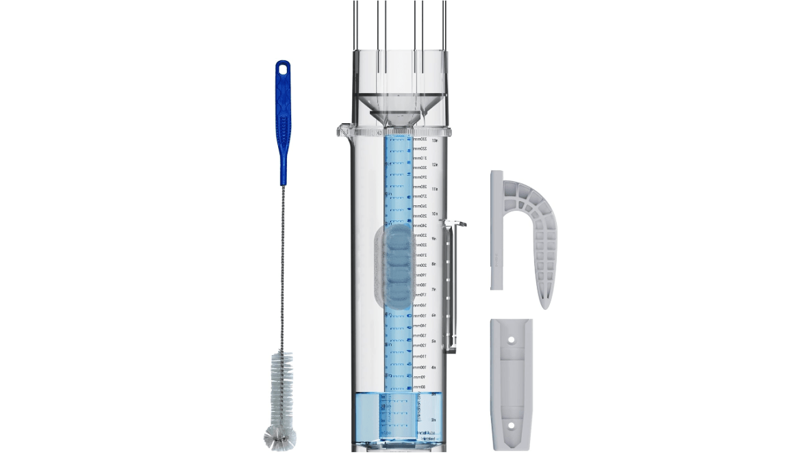 Tropo Rain Gauge & Snow Gauge - Freeze-Proof All Weather Gauge for Extended Outdoor Use - Large 13.5” Capacity - Professional, CoCoRaHS-Approved Accuracy - Easy-to-Use Rain & Snow Meter 