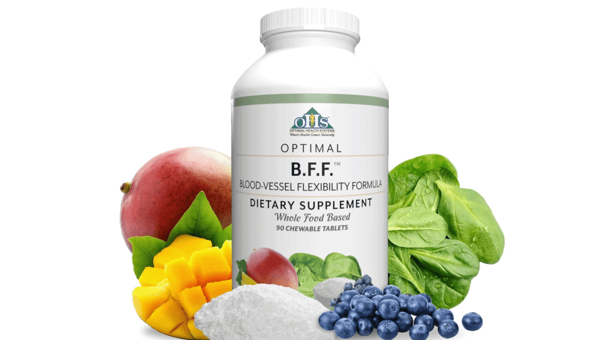 Optimal Health Systems BFF Chewable | Blood-Vessel Flexibility Formula | Circulation & Oxygen Flow Supplement | Nitric Oxide Boost | 50+ Powerful Ingredients | 90 Tablets 