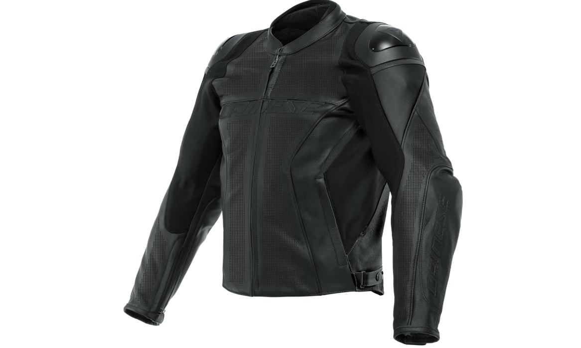 Dainese Racing 4 Leather Jacket Perforated Black/Black/Black Size - 48 