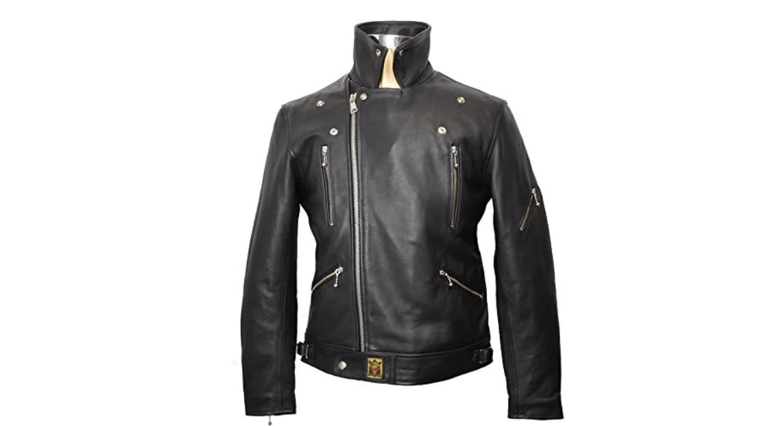 Goldtop Classic 617 Brando Style Leather Motorcycle Biker Jacket (Size 38") 