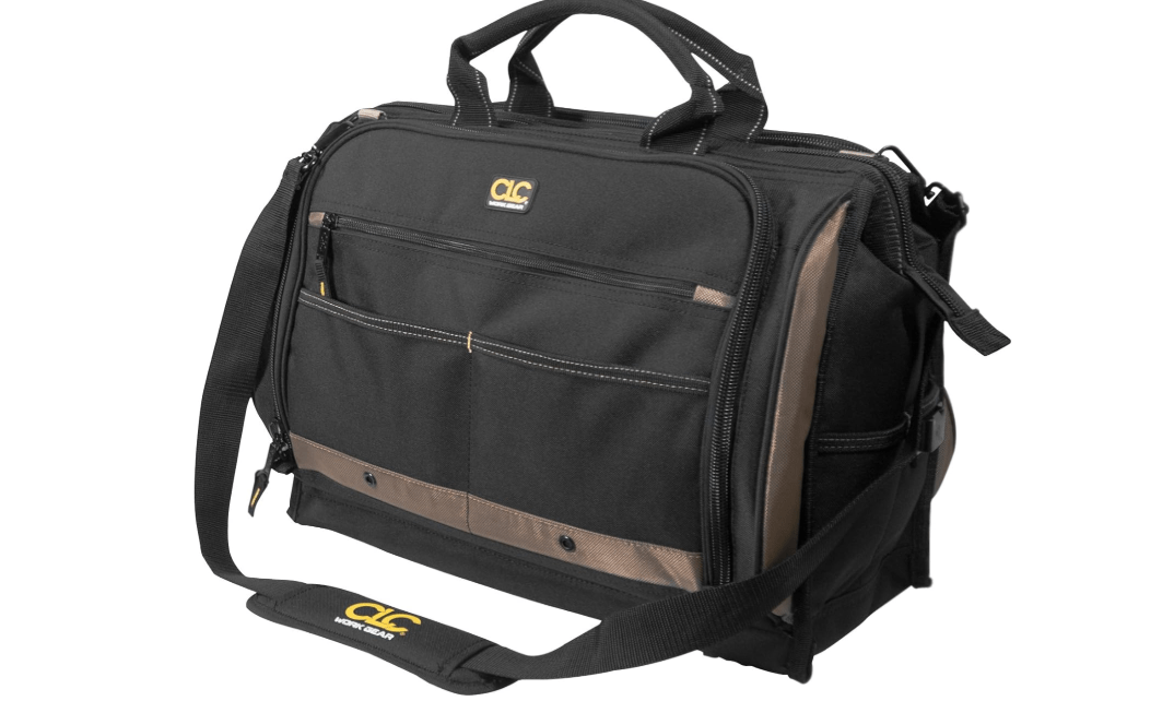 Custom Leathercraft1539 Multi-Compartment 50 Pocket Tool Bag
