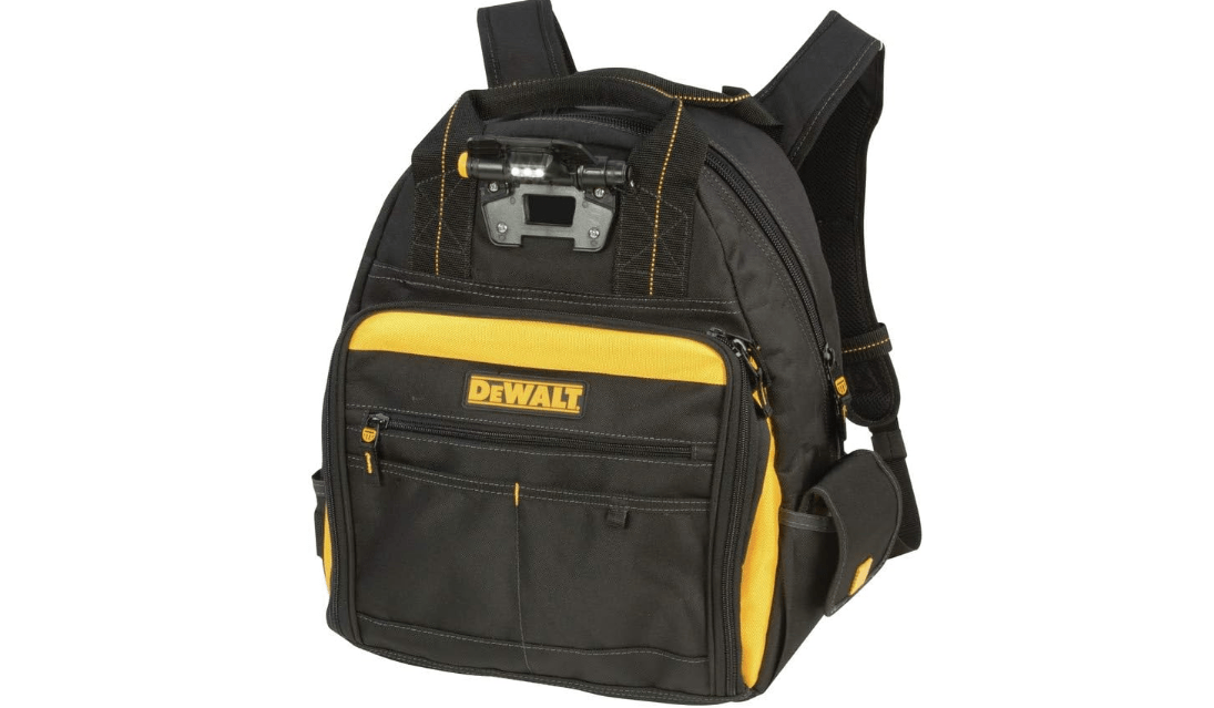 DEWALT DGL523 Lighted Tool Backpack Bag, 57-Pockets
