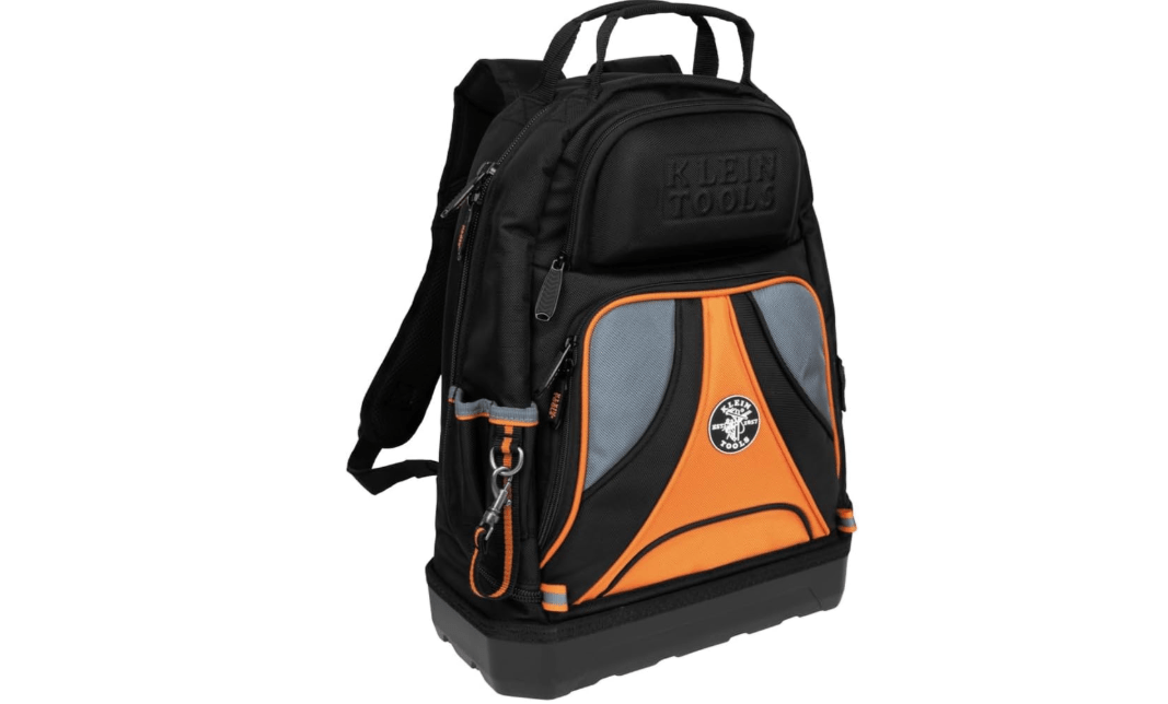 Klein Tools 55421BP-14 Tool Backpack, Heavy Duty Tradesman Pro Tool Bag Organizer with 39 Pockets, Molded Bottom

