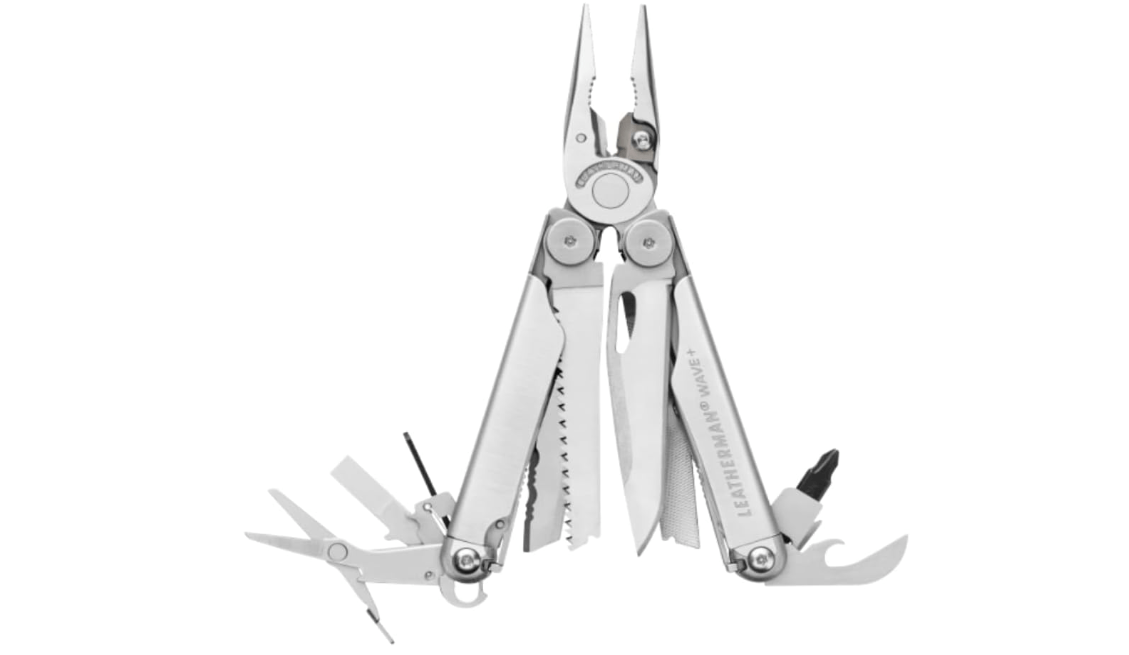LEATHERMAN, Wave+, 18-in-1 Full-Size, Versatile Multi-tool for DIY, Home, Garden, Outdoors or Everyday Carry (EDC), Stainless Steel 