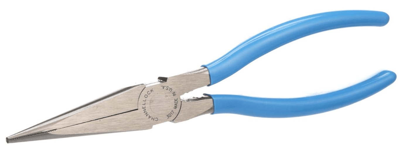 Channellock 3017 8-Inch Long Nose Plier, Blue 