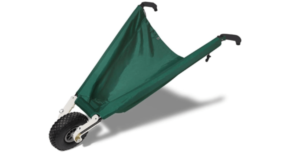 Allsop WheelEasy LE - Foldable Garden Cart (Wheelbarrow) with Easy Grip Handles 