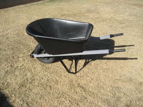 Ames True Temper MP575T22 Poly Wheelbarrow, Blue, 5.75 Cubic Foot