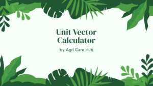 Unit Vector Calculator