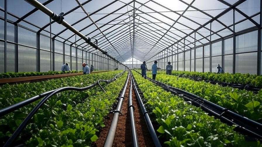 irrigation lines greenhouse​