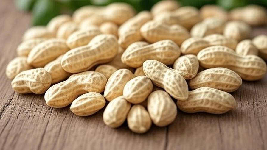 Close-up of nutritious organic peanuts for health benefits in sustainable farming