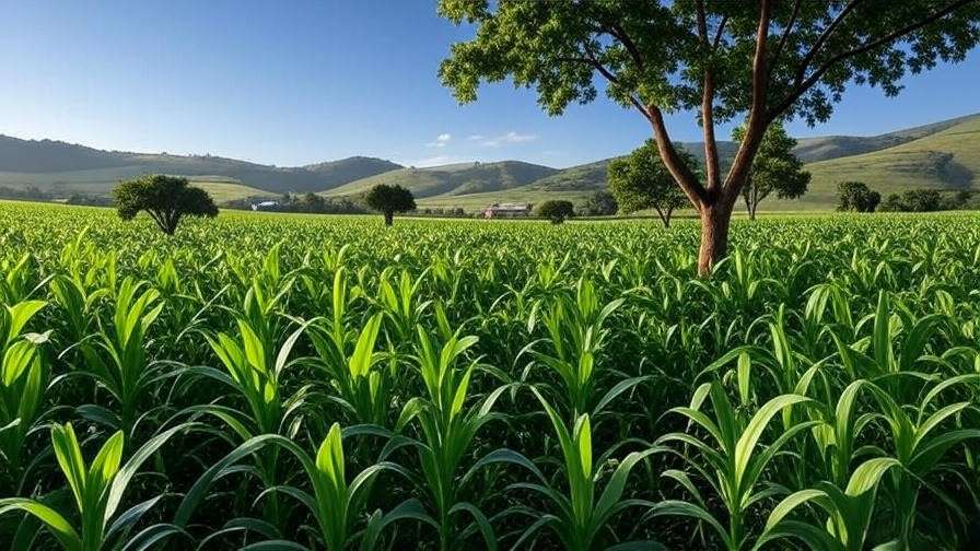 Agroforestry system with trees and crops enhancing farmland productivity