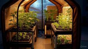 how to keep your vegetable grow tent warm at night