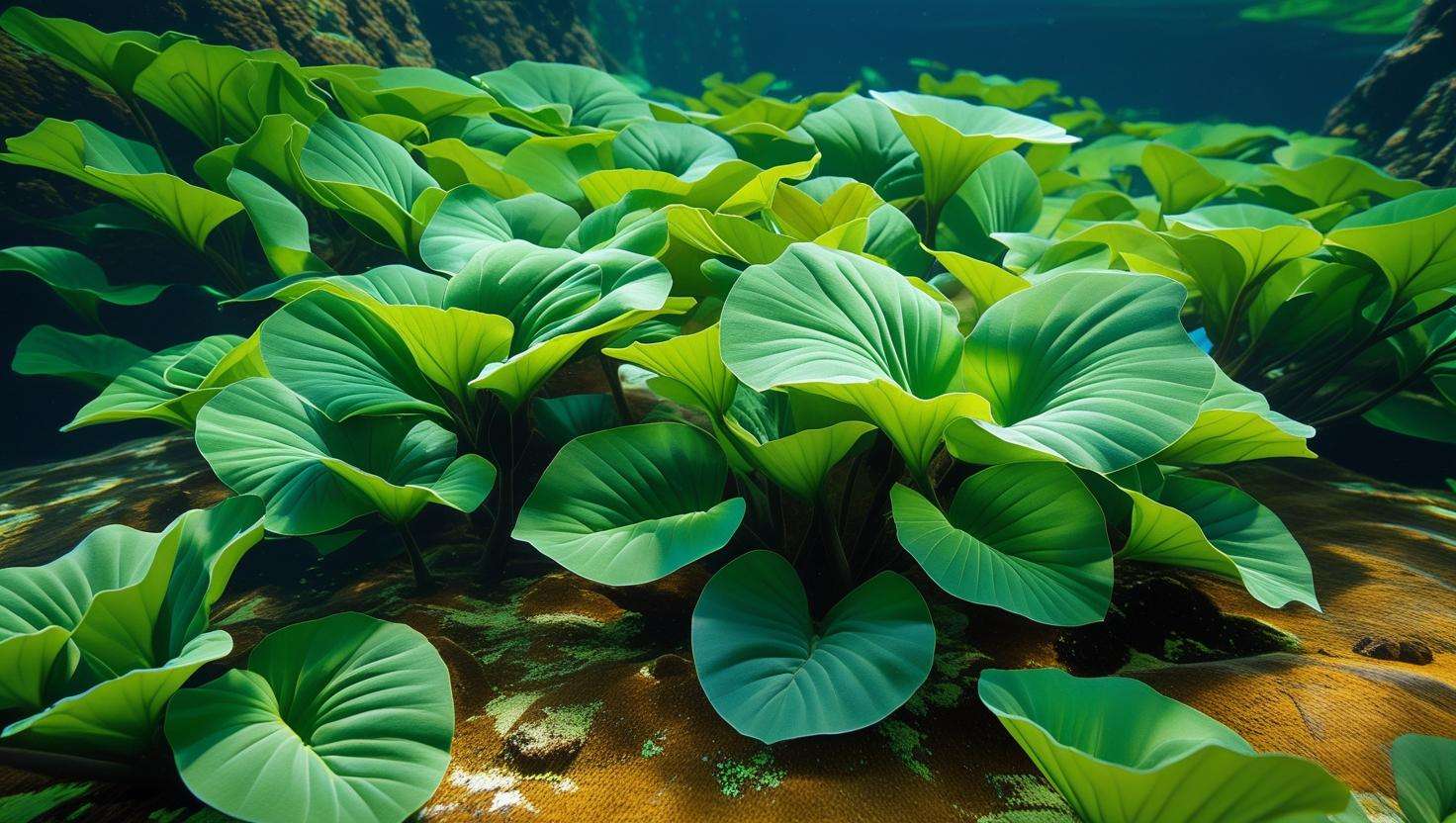 Staurogyne repens carpet in a nutrient-rich aquarium