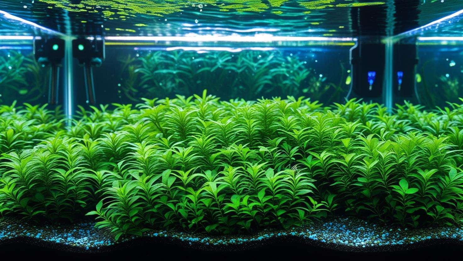 HC Cuba forming a dense carpet in a premium aquascape