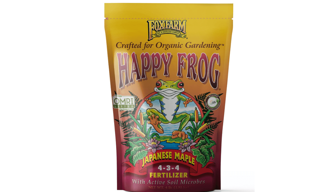 FoxFarm Happy Frog Japanese Maple Fertilizer, Nutrient-Rich Formula for Japanese Maples, Evergreens & Low pH Feeders