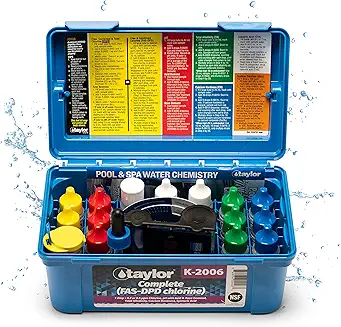 AquaChek 7-Way Pool and Spa Test Strips - Silver Pool Test Strips For pH, Total Chlorine, Free Chlorine, Bromine, Alkalinity, Total Hardness, and Cyanuric Acid - Water Quality Testing Kit (100 Strips)