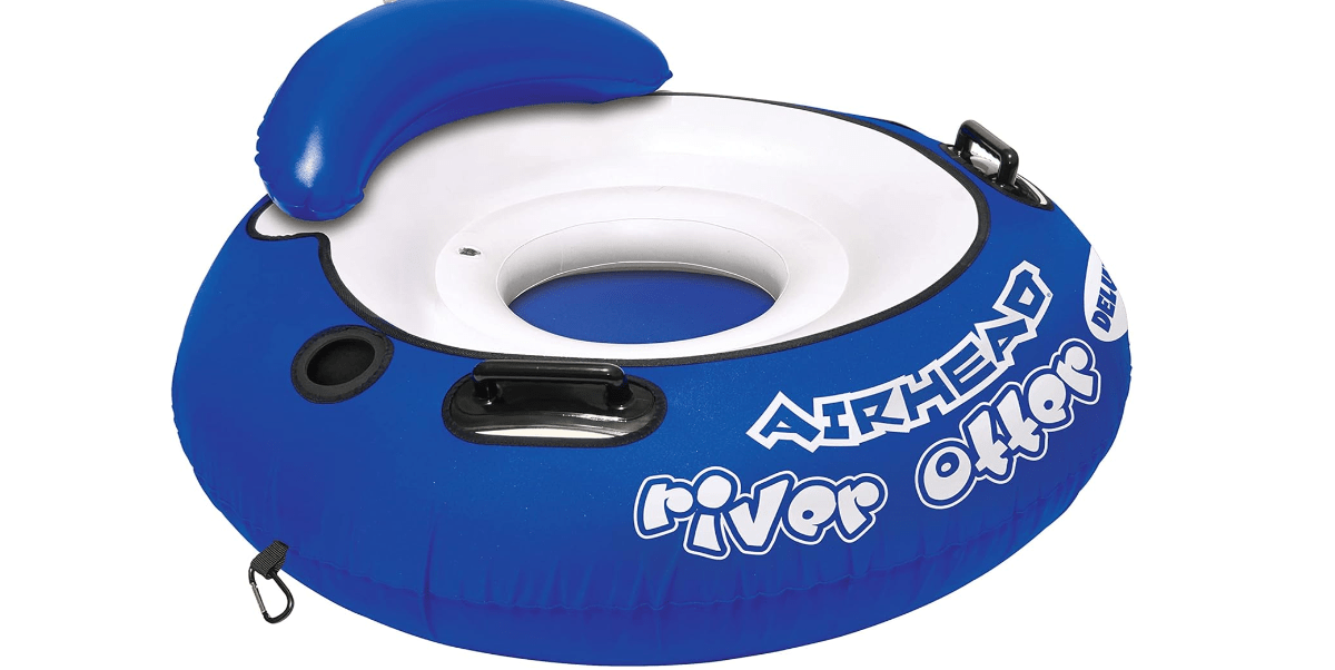 AIRHEAD River Otter Tube, 1 Person Lake Float and River Tube for Floating, Multiple Colors Available
