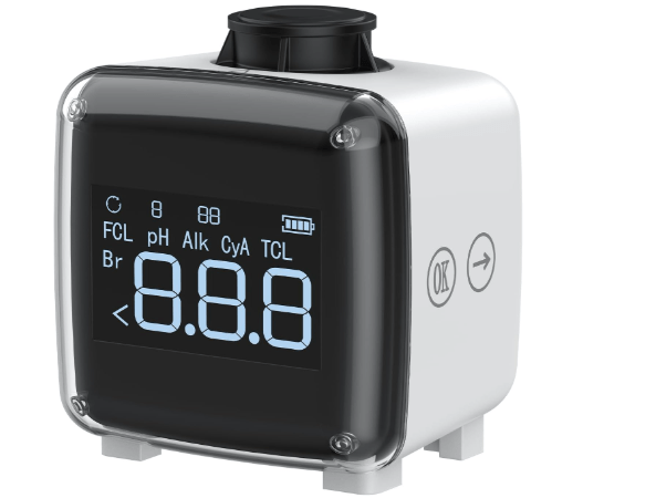 Pawfly 6 in 1 Digital Water Testing Kit, Digital Hot Tub Water Tester, Digital Pool Water Tester for pH, Total Chlorine, Free Chlorine, Total Alkalinity, Cyanuric Acid & Bromine, Digital Pool Test Kit