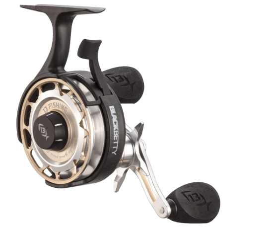 13 FISHING - Freefall Carbon - Inline Ice Fishing Reels - 2.5:1 Gear Ratio