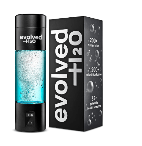 Certified Hydrogen Water Bottle Generator I 6200 PPB Portable Ionizer I SPE PEM Electrolysis I Rechargeable I BPA-Free I Aussie Owned I Enhance Hydration & Wellness I 270ml/9.13oz (Black) 