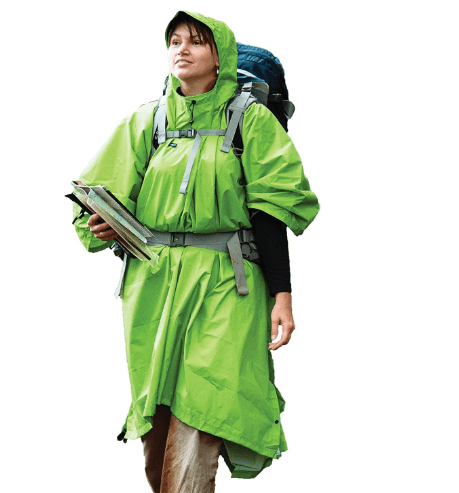 Sea to Summit - Nylon Tarp Poncho - Lightweight & Waterproof Rain Gear - with Hood - Fits A Large Backpack - Converts Into 2-Person Tarp Shelter - for Backpacking - 400g